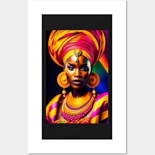 Colorful tribal queen 1 Posters and Art